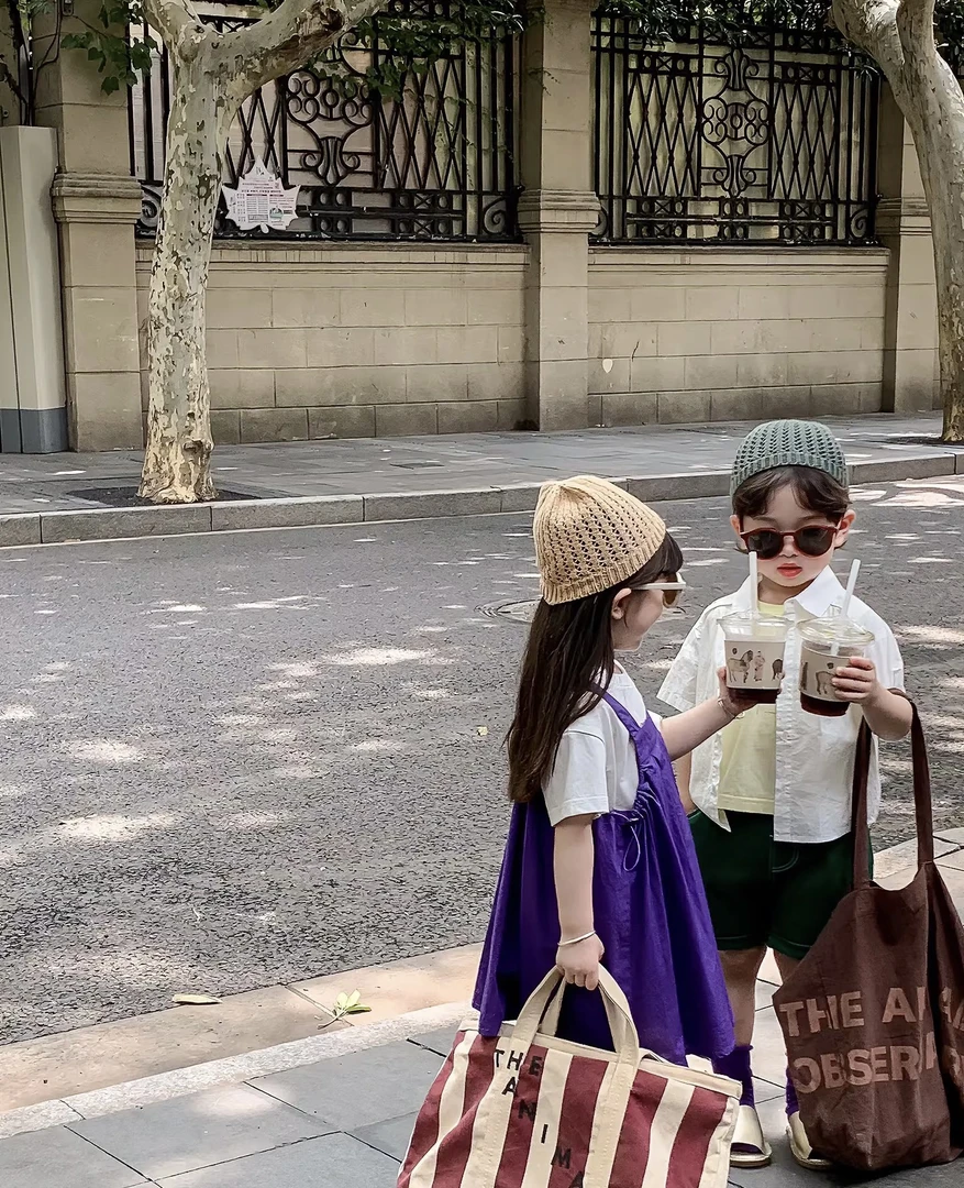 【C400-599编码拍】No退no换能接受在拍）中大童拼接撞色休闲短袖