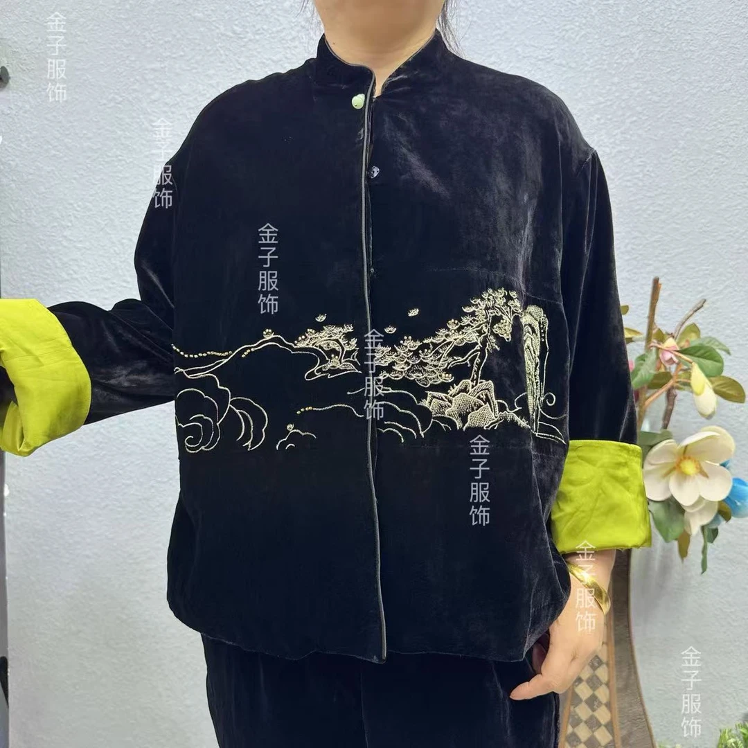 P5-79230款桑蚕丝植绒短上衣