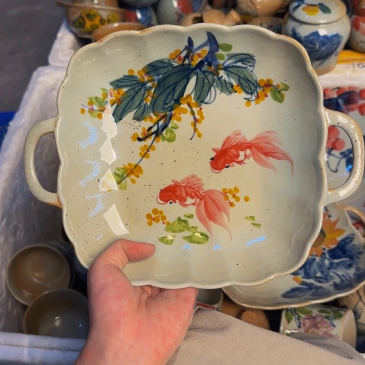 瓷片景德镇陶瓷手工手绘