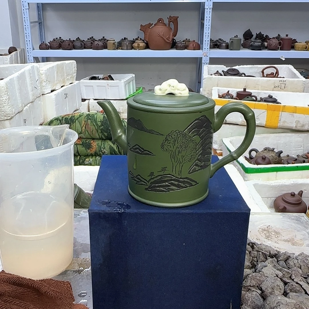 茶壶紫砂宜兴紫砂壶瑕疵