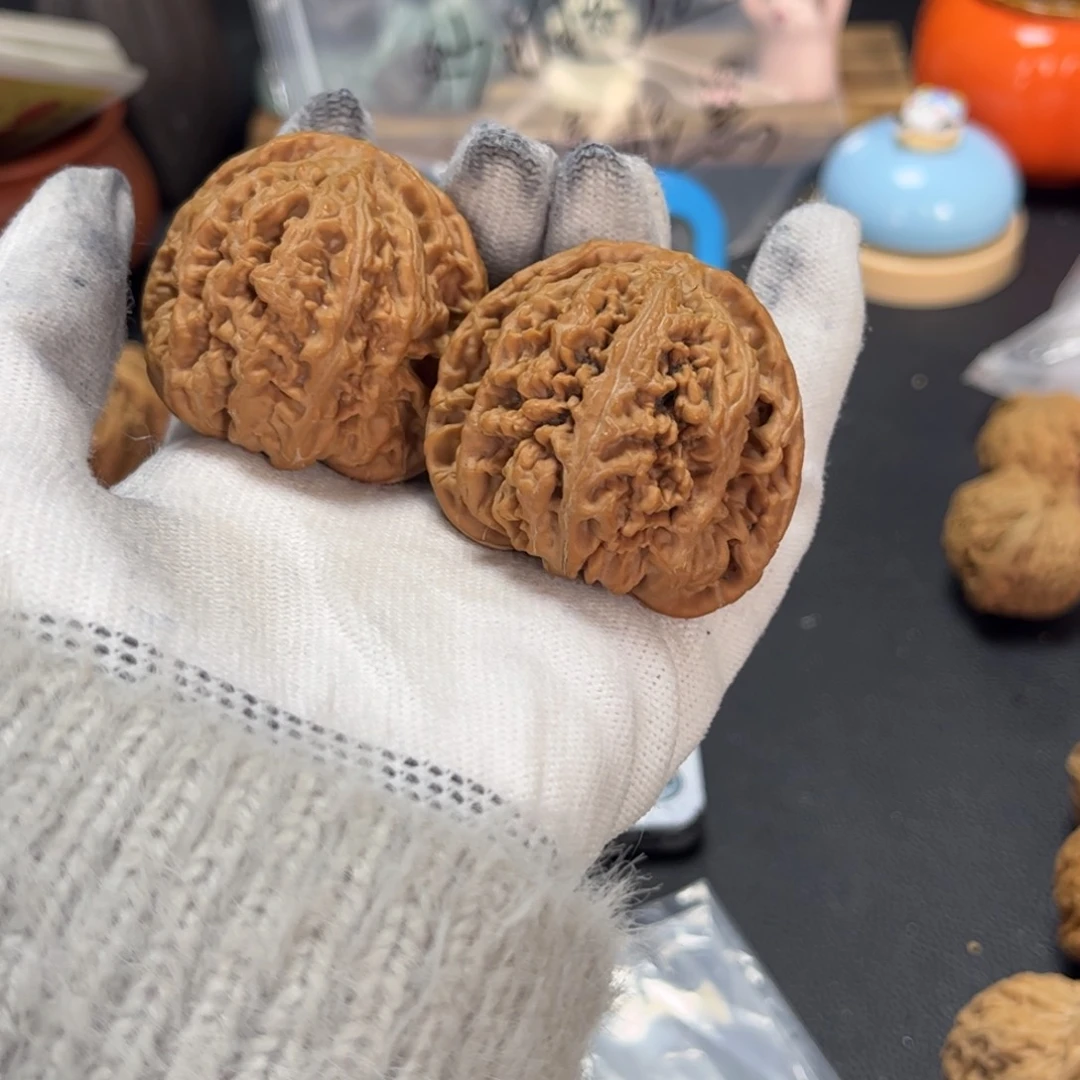 文玩核桃把件冰*47修粗筋150