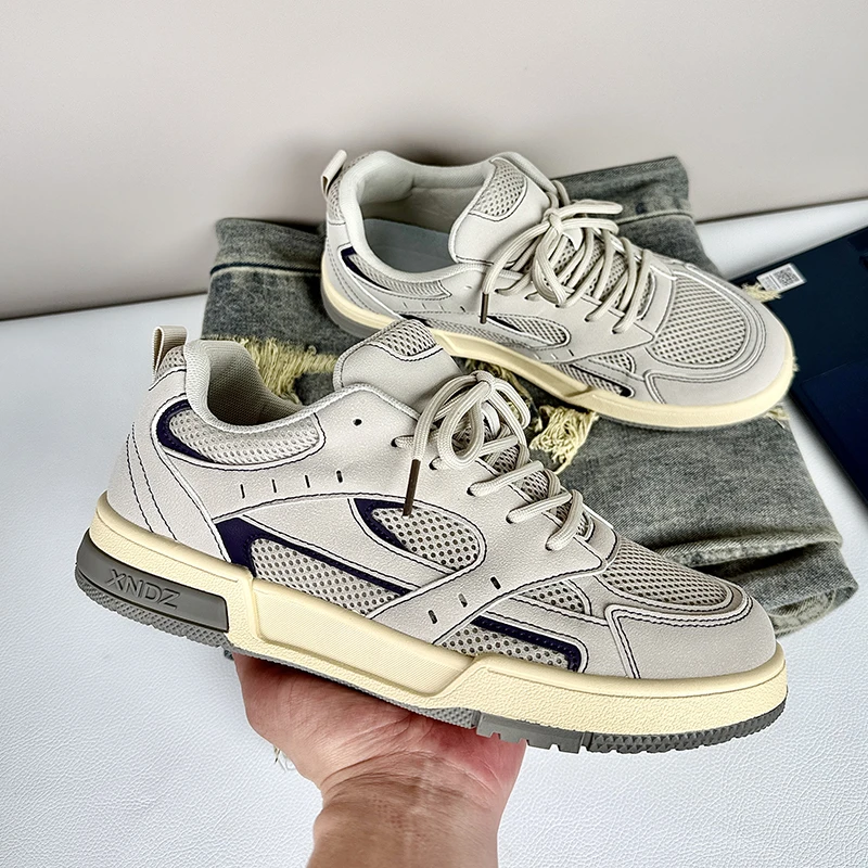 鞋子男款夏季干净感痞帅男鞋夏天透气网面鞋男板鞋潮流百搭潮鞋