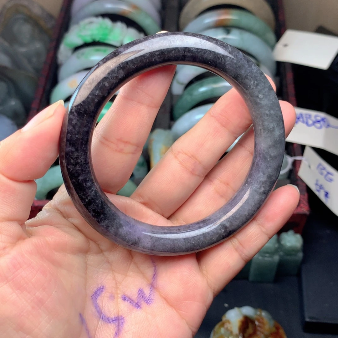 定制翡翠未镶嵌手镯57