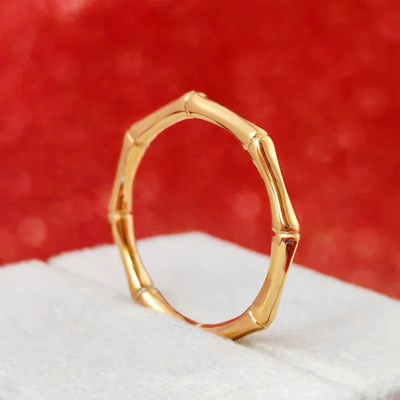 戒指 JLHE/轻奢国风精美节节高什竹节戒指JD-070