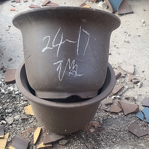 中国宜兴紫砂花，