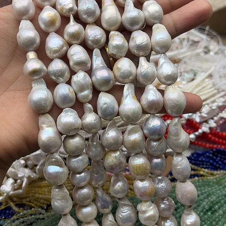 未镶嵌淡水珍珠珠宝半成品yt13mm左右巴洛克珍珠