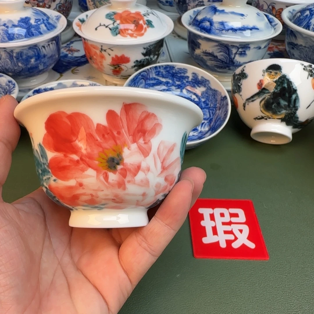 陶纯手工纯手绘茶具334