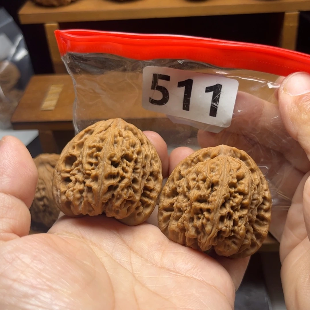 吊坠文玩核桃三角将42