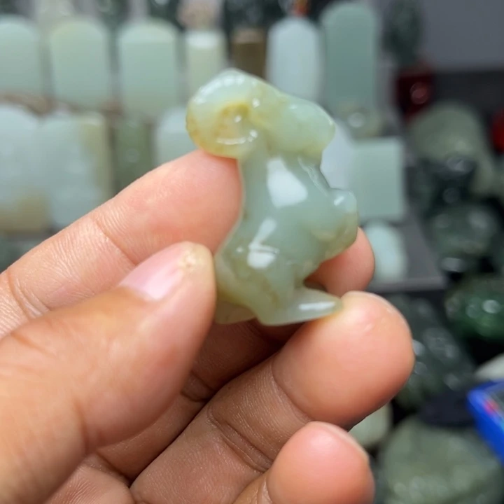 和田玉未镶嵌挂件小****