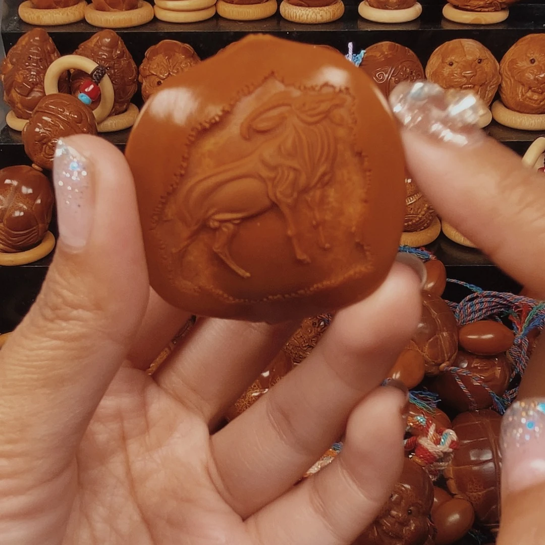 静***梁橄榄核手串/手链羊守护00679