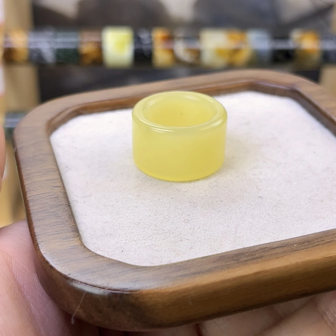 岫玉未镶嵌戒指17.09