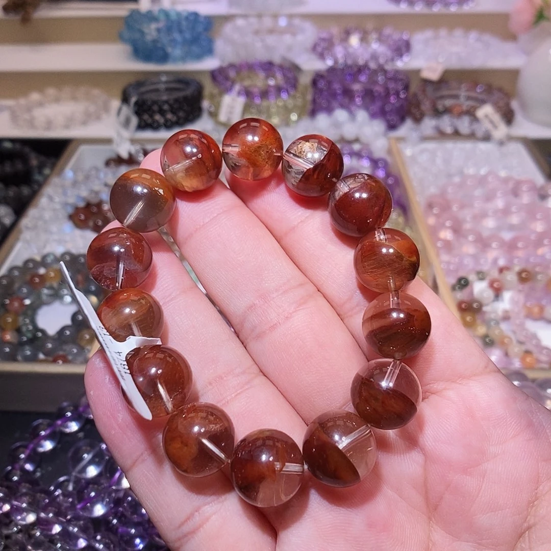 未镶嵌水晶手链半盆兔毛11-16mm/克28元