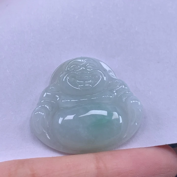 颈饰未镶嵌翡翠佛公吊坠