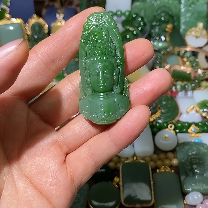 奥***弗和田玉（碧玉）未镶嵌吊坠(不含链)