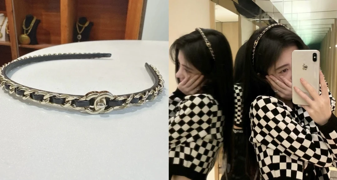 95新 Chanel/香奈儿 Chanel vintage香奈儿中古发箍