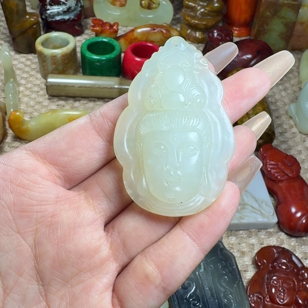 吊坠白玉菩提挂件