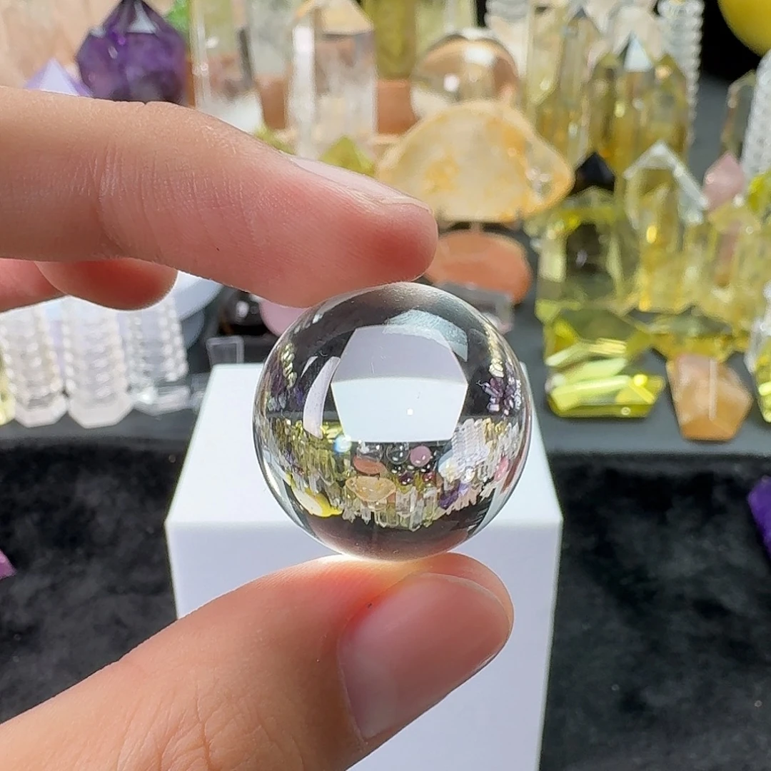 珠宝半成品水晶未镶嵌白水晶球