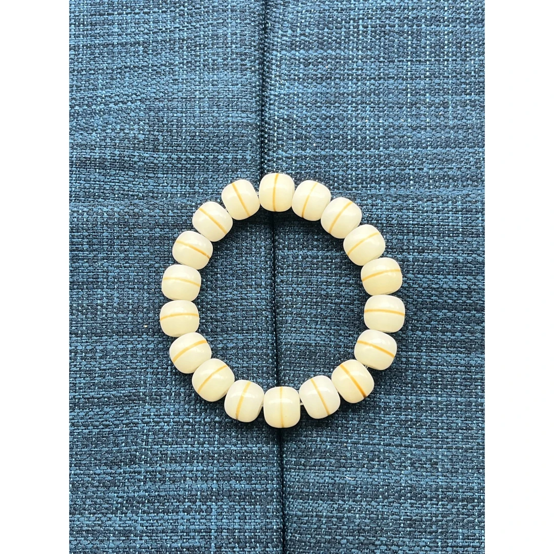 白玉菩提单圈精美手串卡11x12 1961