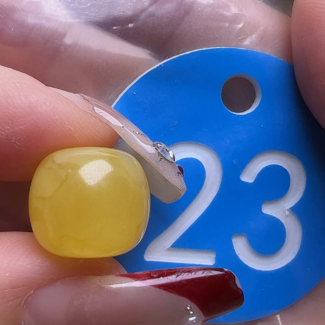 裸石蜜蜡未镶嵌12.2mm鸡油黄老型