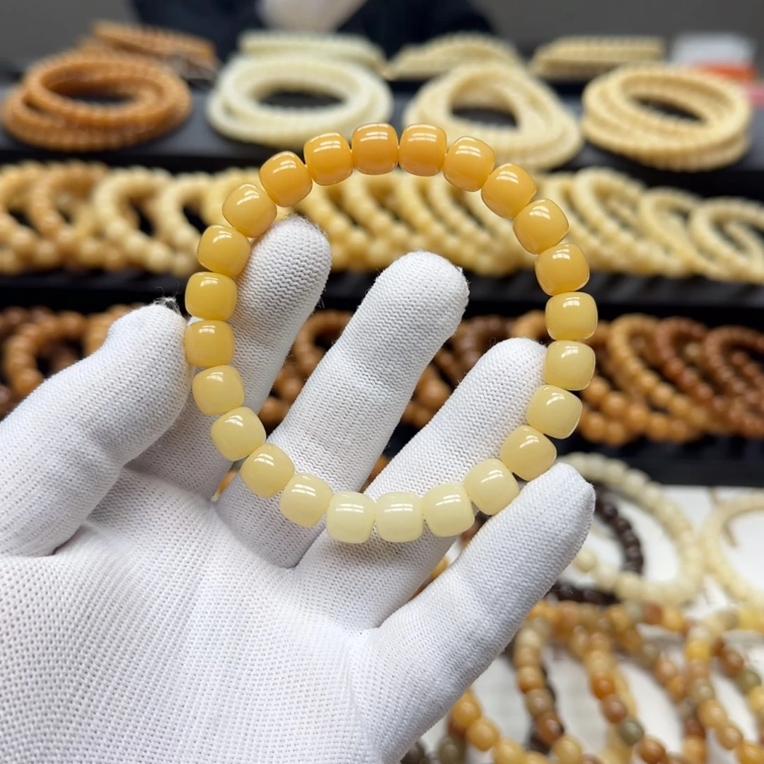 菩提根/象牙果手串9×10 10年 渐变 鬼工