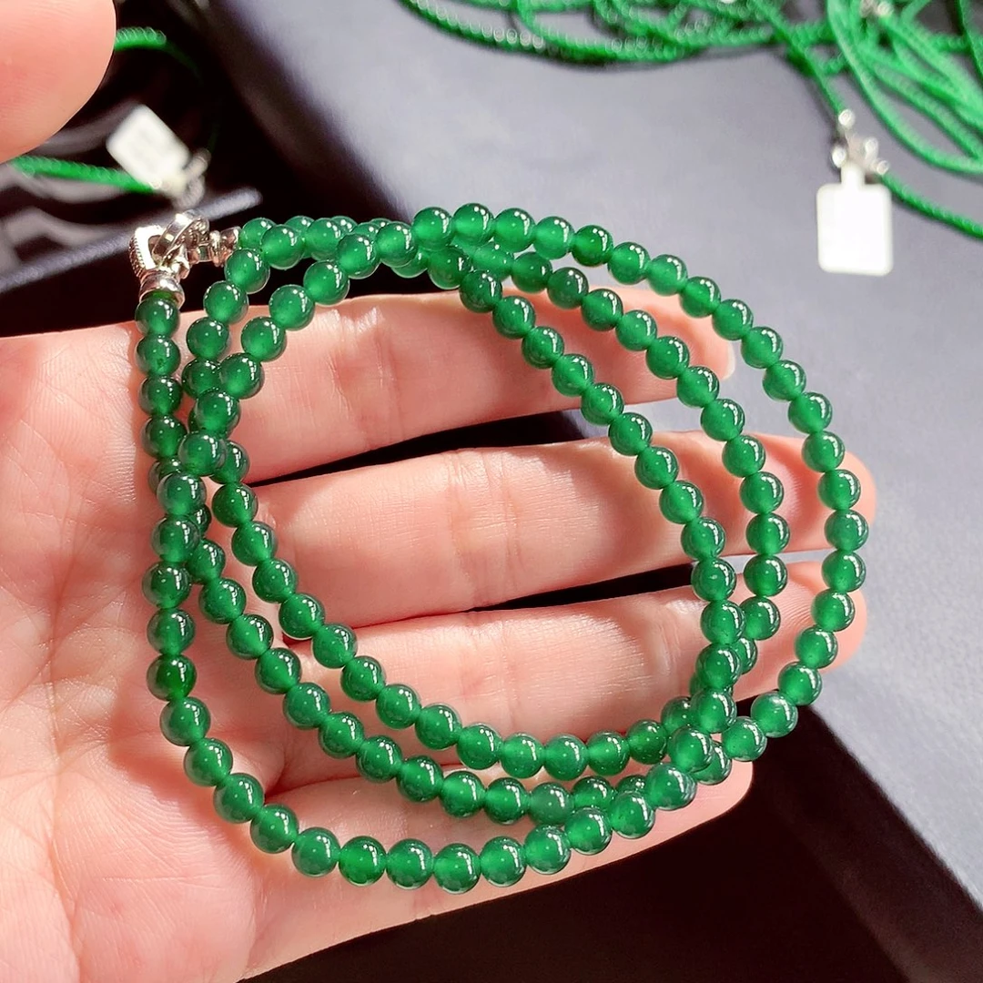 翡翠未镶嵌毛衣链