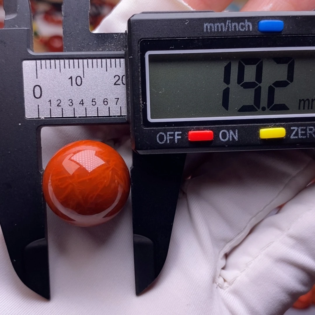 南红玛瑙未镶嵌配饰虎皮纹单珠有瑕疵划痕漏价