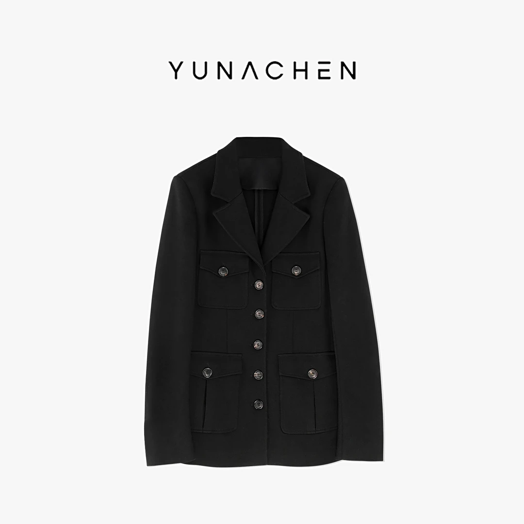 菠萝宝宝yuna【英伦风向】猎装工装收腰显瘦英伦西装外套YI9