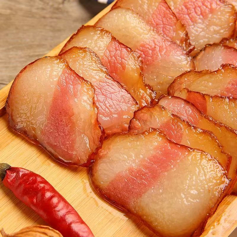 四川腊肉柴火腊肉烟熏腊味美食