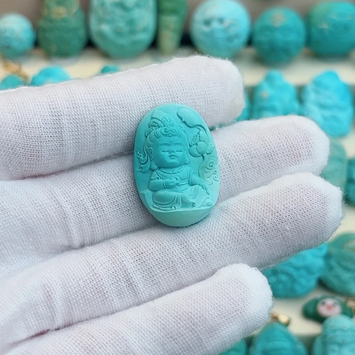 未镶嵌绿松石珠宝奇石