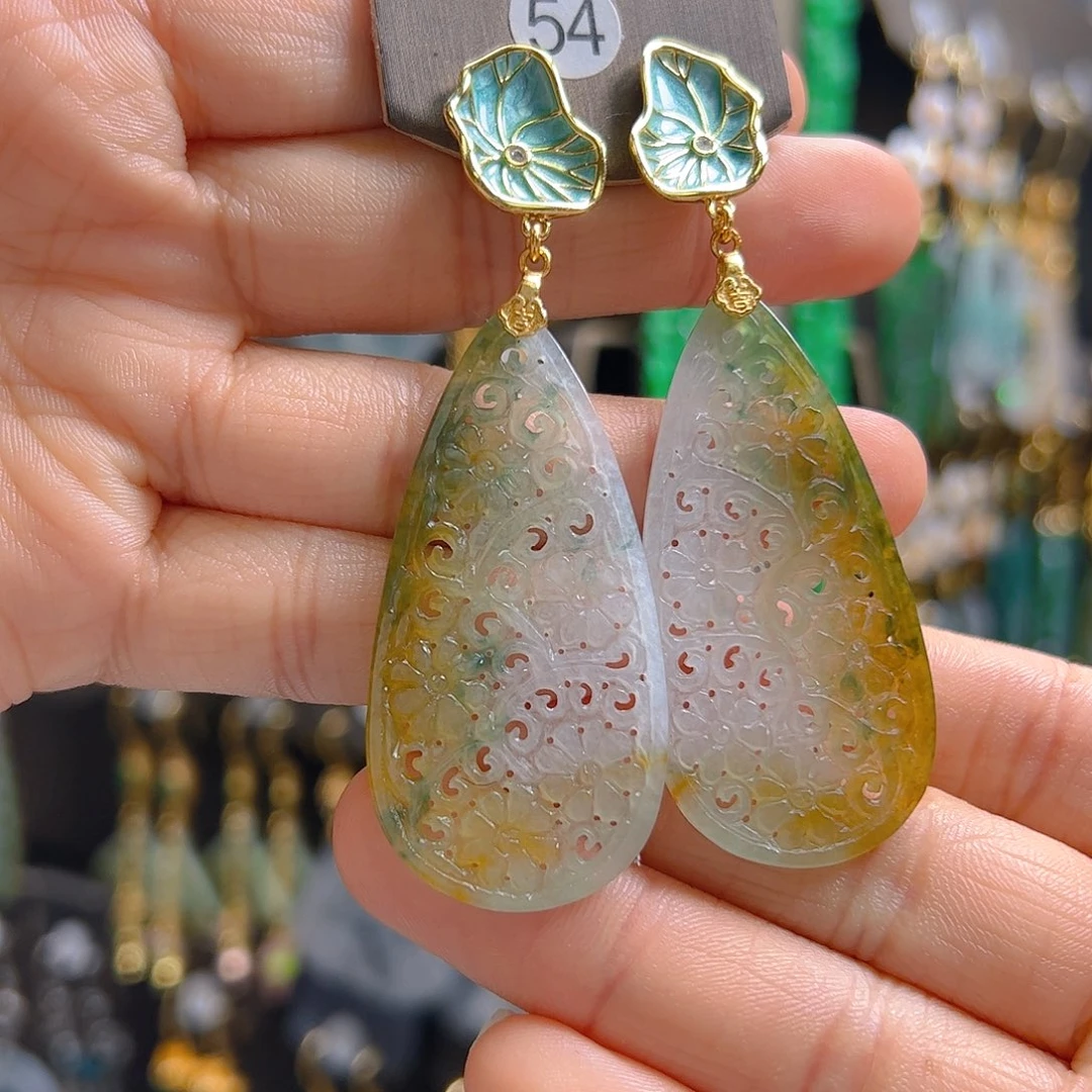 未镶嵌翡翠耳饰翡翠