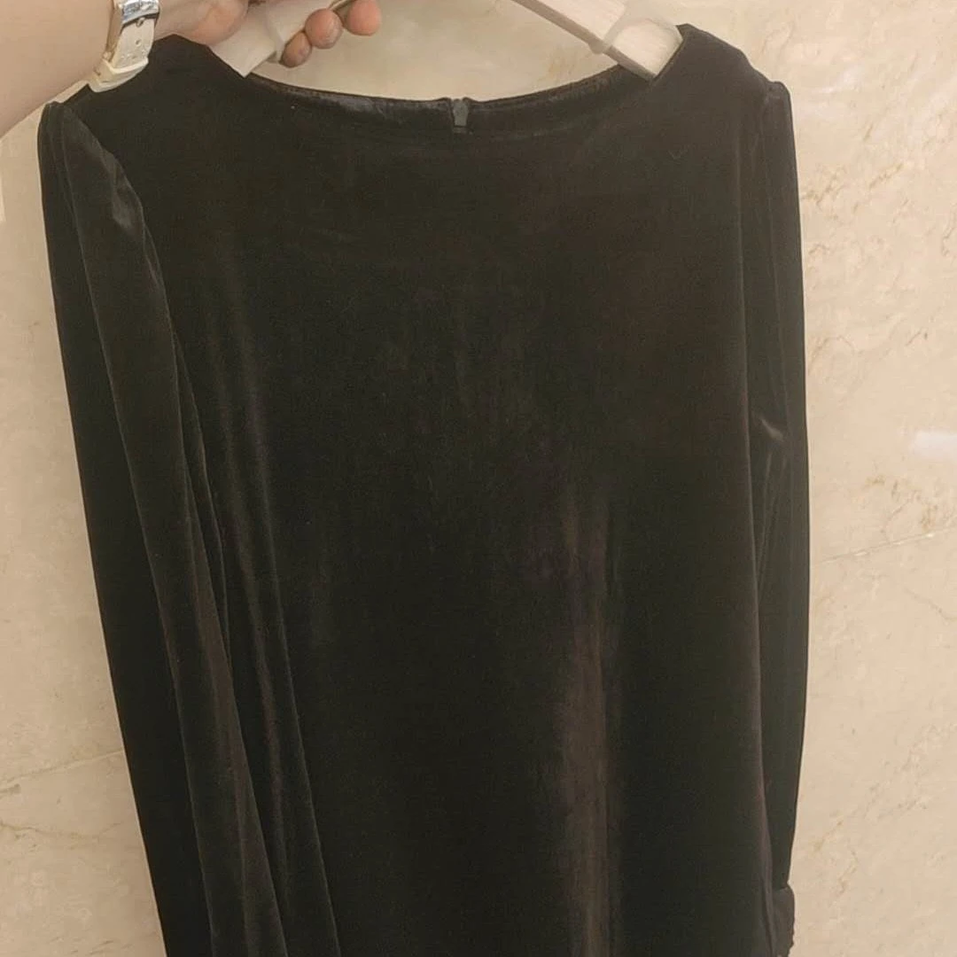 b1j01宽松丝绒套装-NO退换 接受再拍 轻奢风