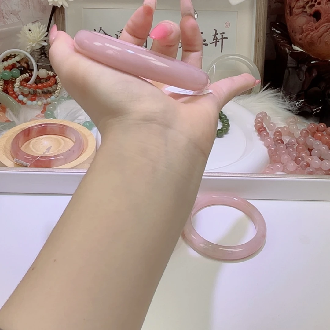 未镶嵌手镯石英质玉不***果