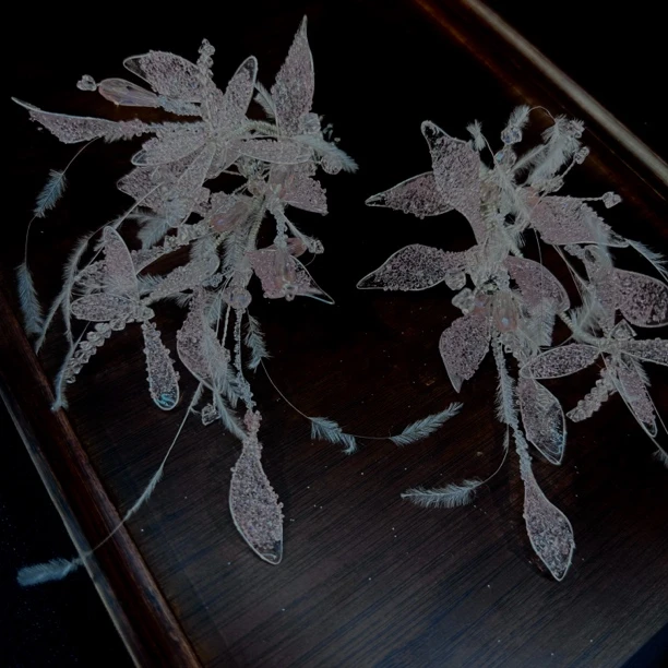 原创设计•“樱花粉黛”超仙碎钻新娘饰品