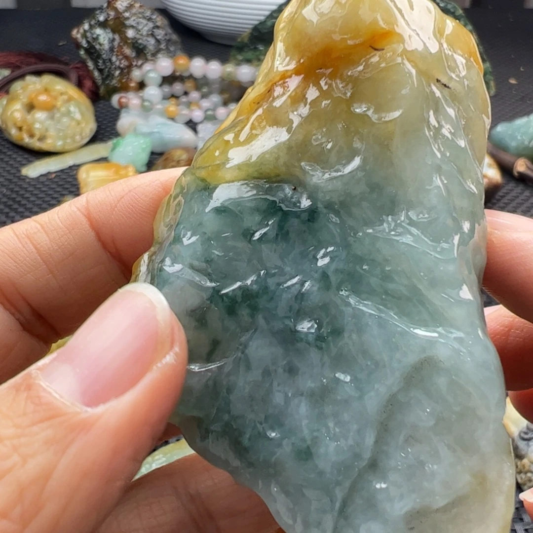 行***者翡翠裸石缅甸翡翠