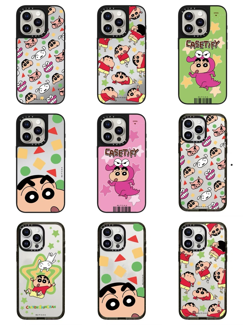 【蜡笔小新合集】适用于苹果14Promax手机壳防摔可爱iPhone131516