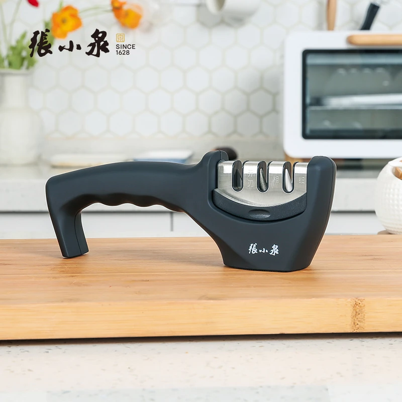 张小泉速锋磨刀器黑家用神器手持式厨房用便携创意