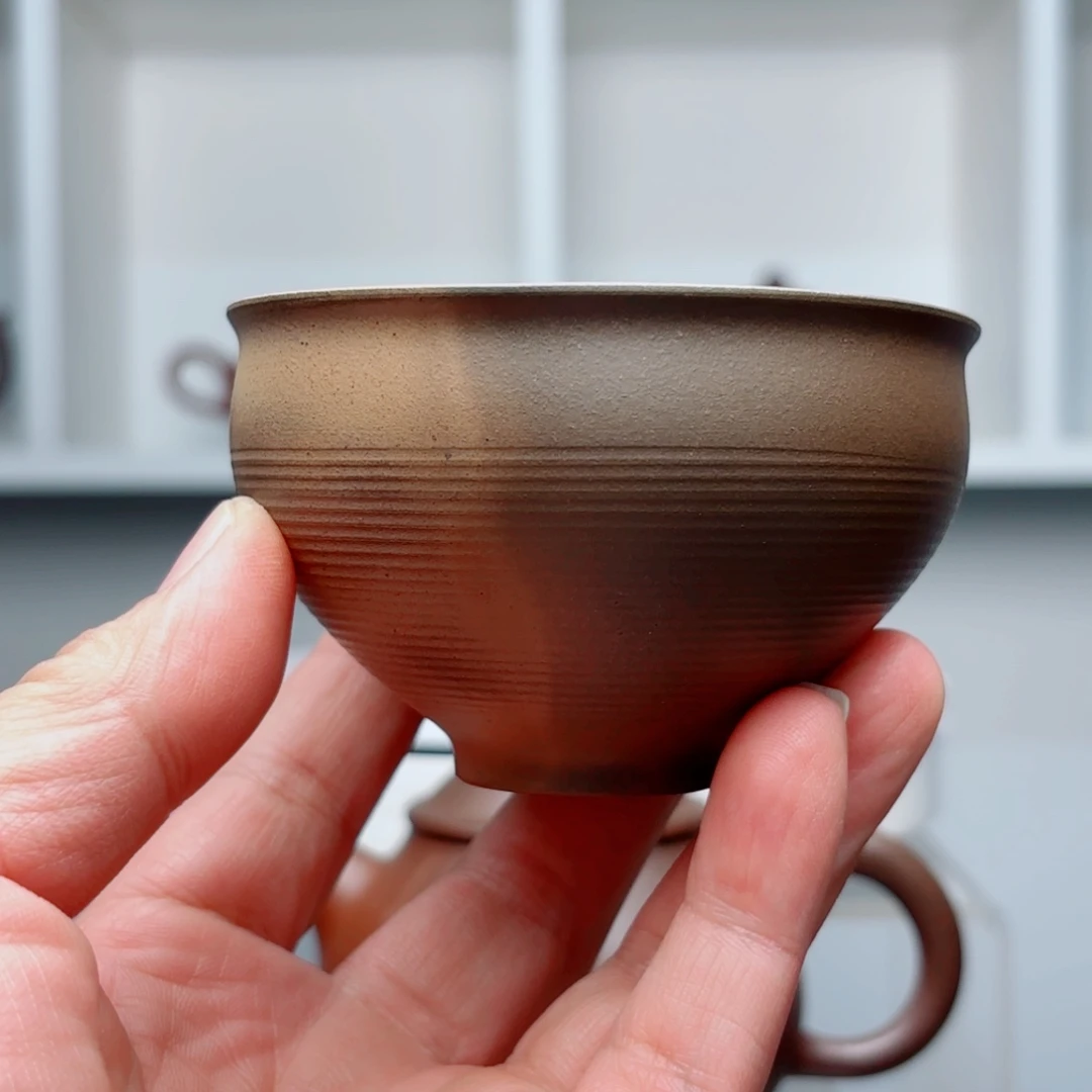 茶壶紫砂龙窑柴烧紫砂杯150cc