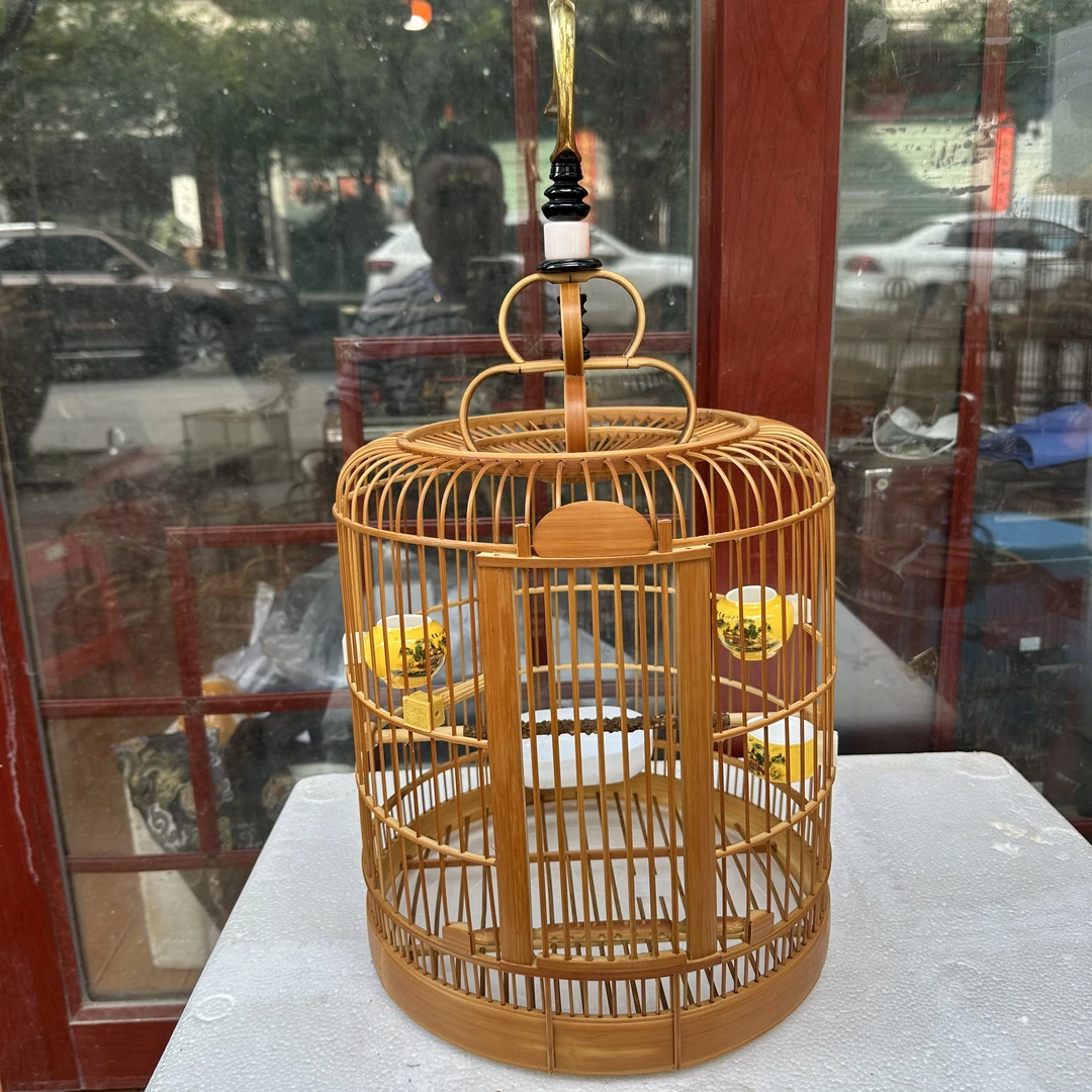 手工笼丝无节留青凯里黄豆鸟笼川笼适合多种小鸟类（泡新型鸟笼