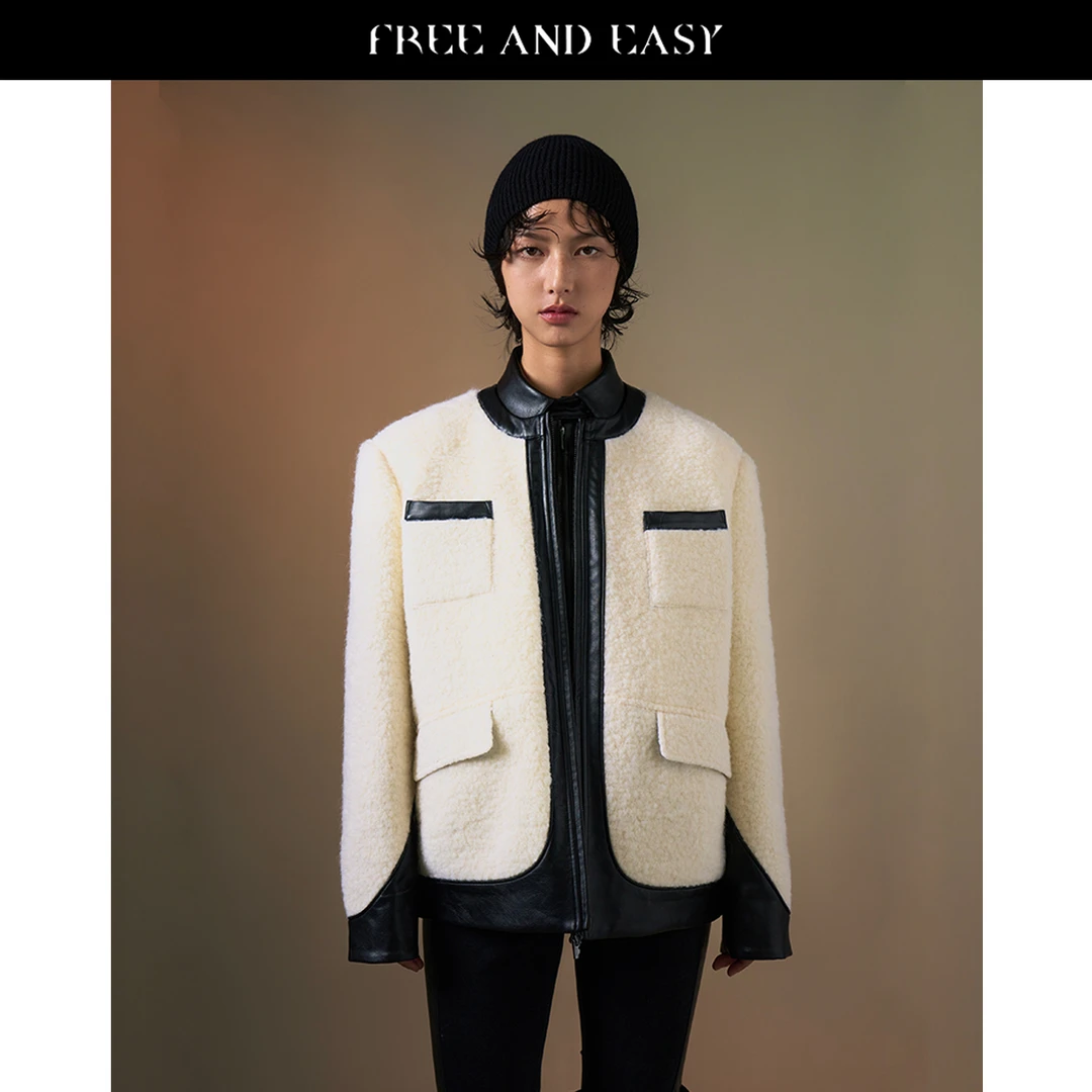 FAEfreeandeasy “A的BC面” 小颗粒羊毛小香外套 B39056