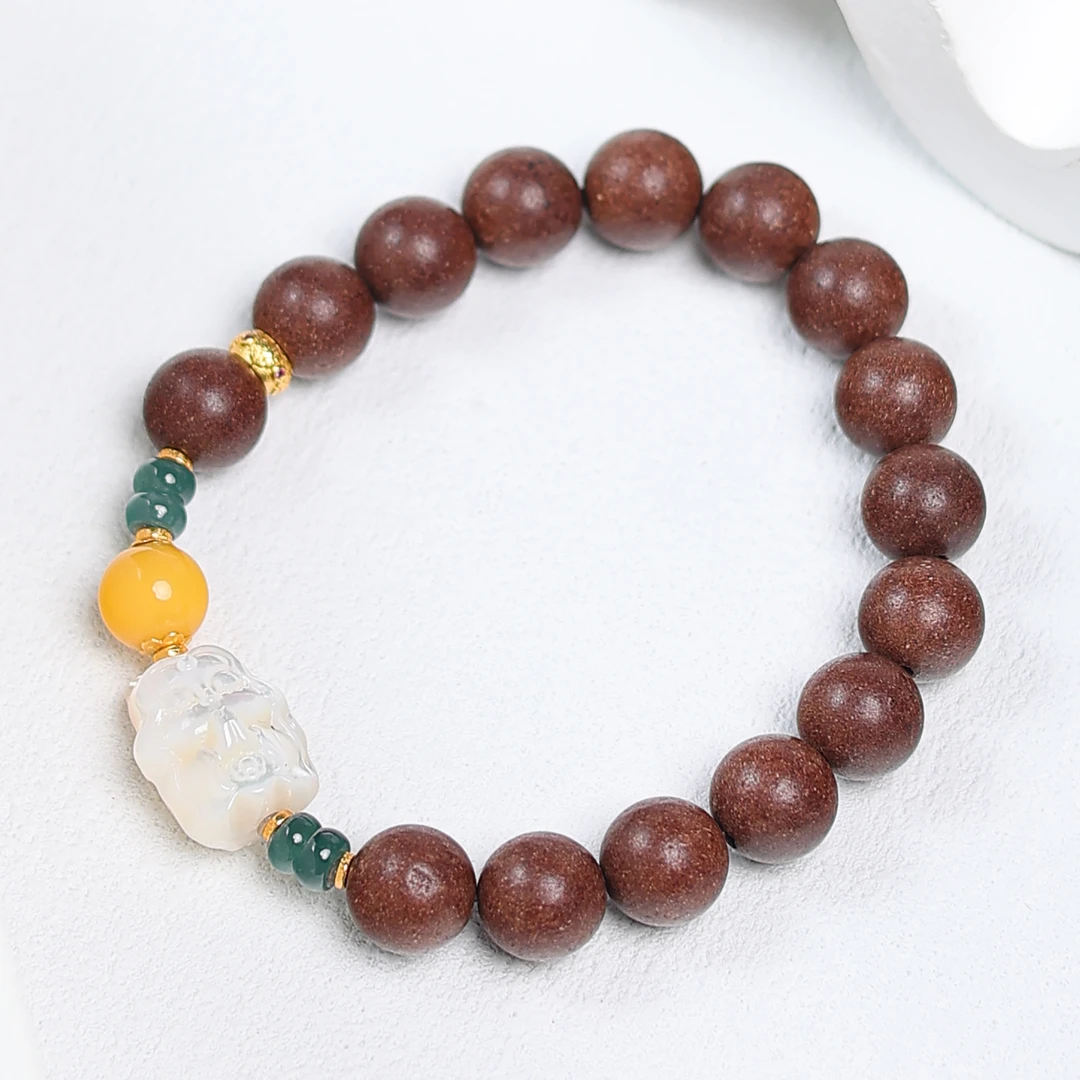 【西泠墨香】合香珠 鹅梨凤九1.0单圈手串 MX055