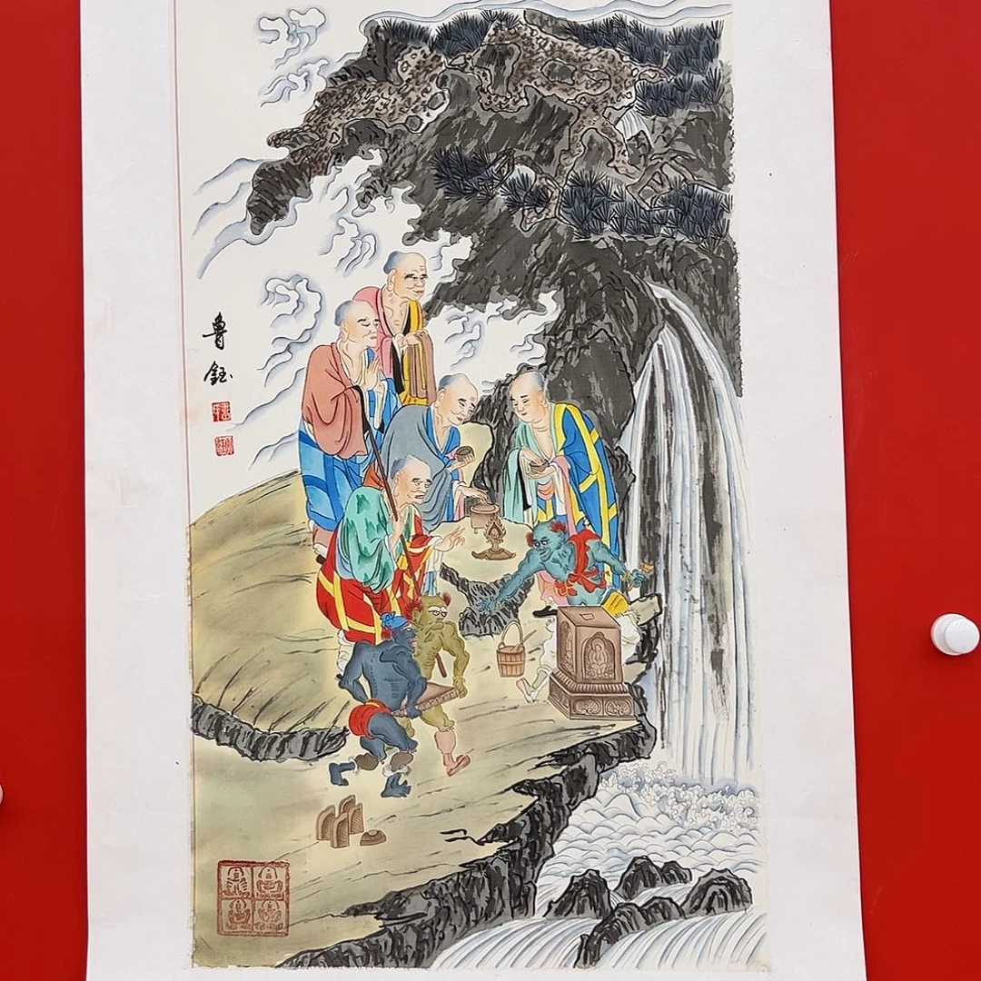 国画鲁钰展览原作
