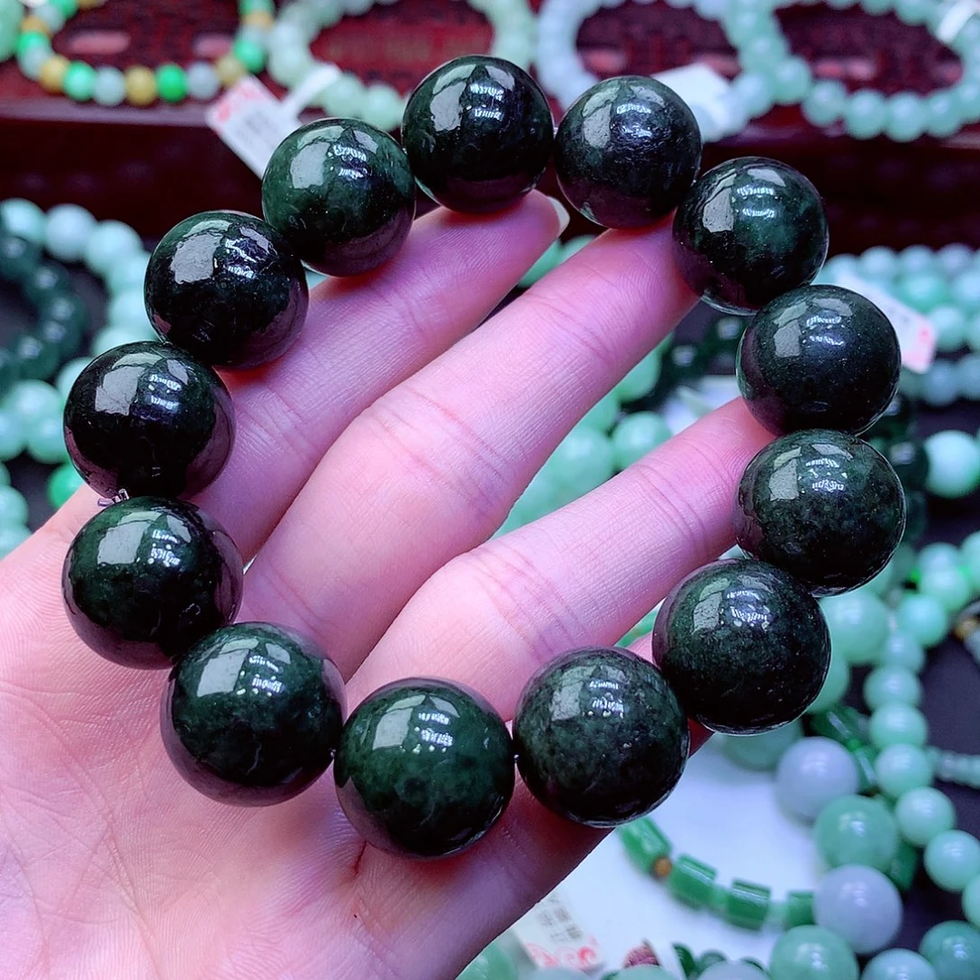 翡翠未镶嵌毛衣链