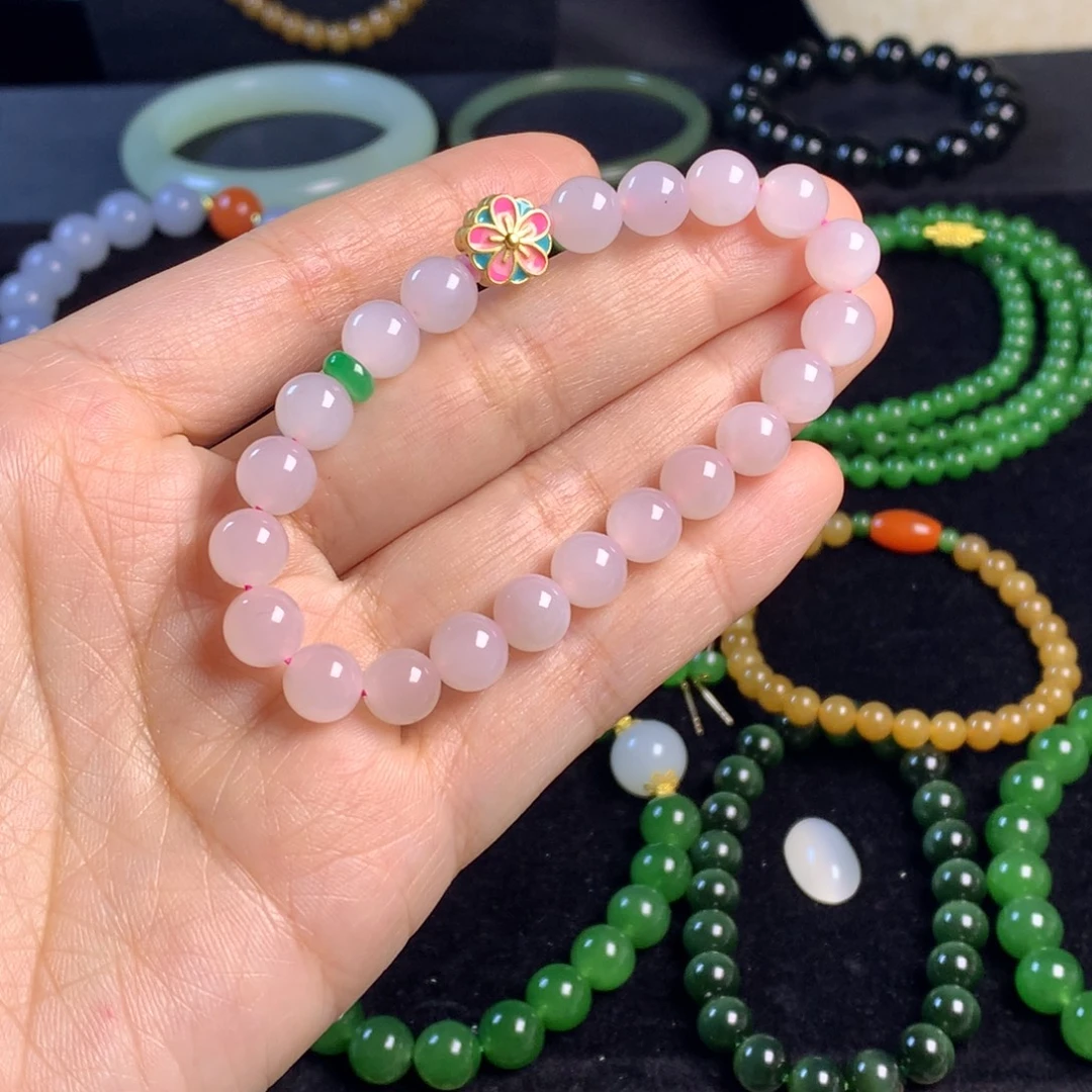 和田玉未镶嵌手链