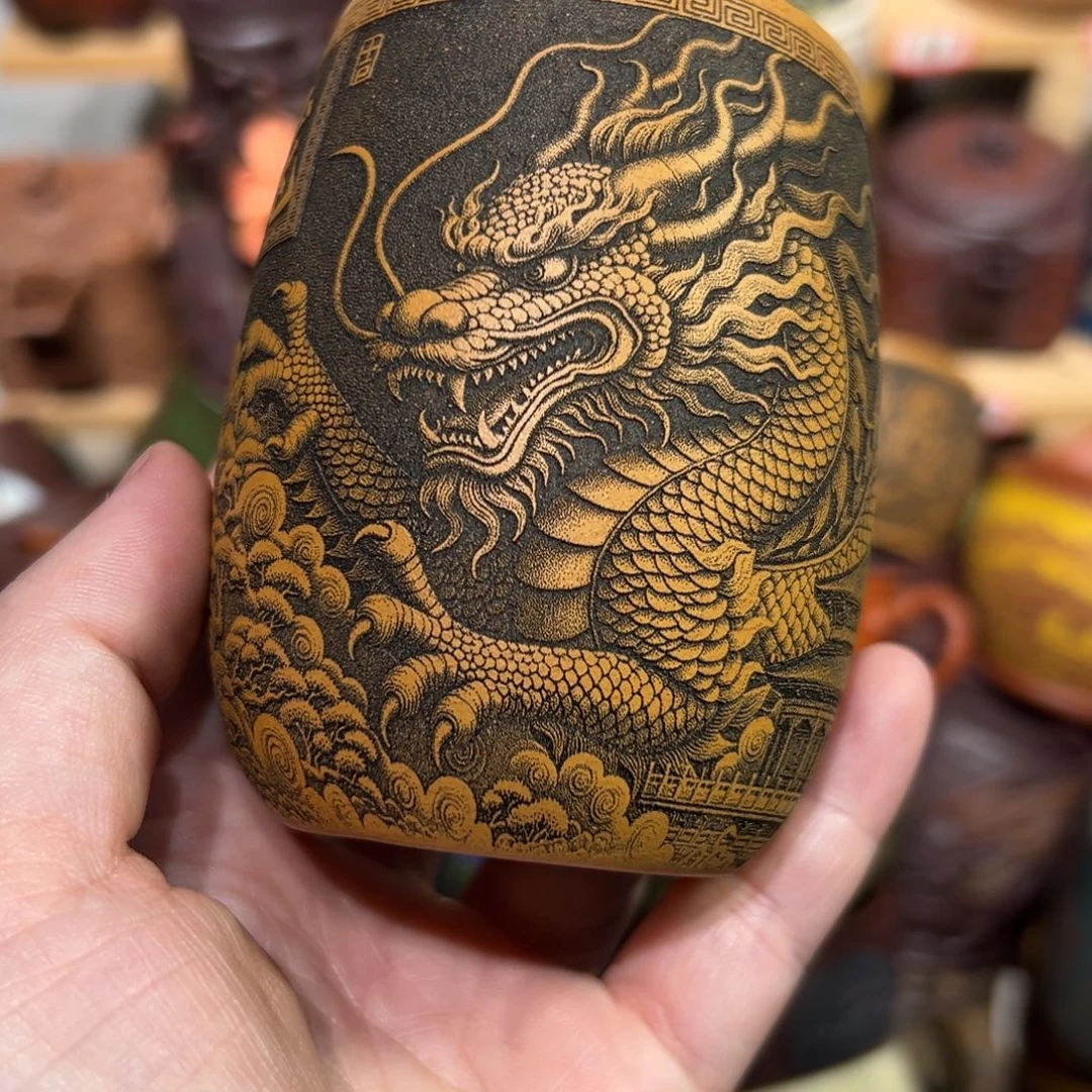 紫砂茶杯宜兴紫砂主人杯