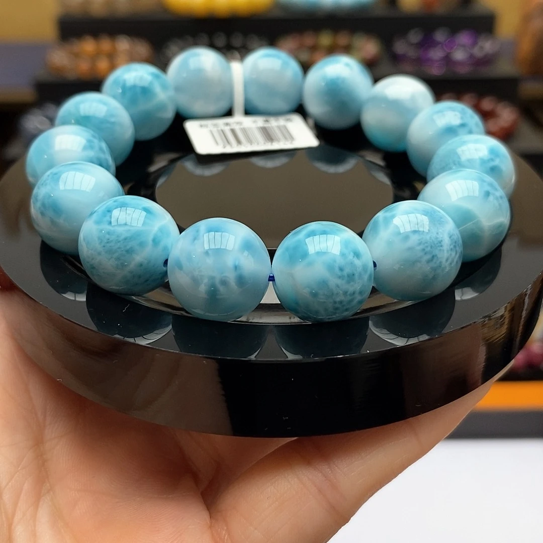 未镶嵌针钠钙石（海纹石）手链