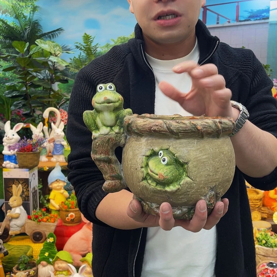 红陶花园庭院摆件