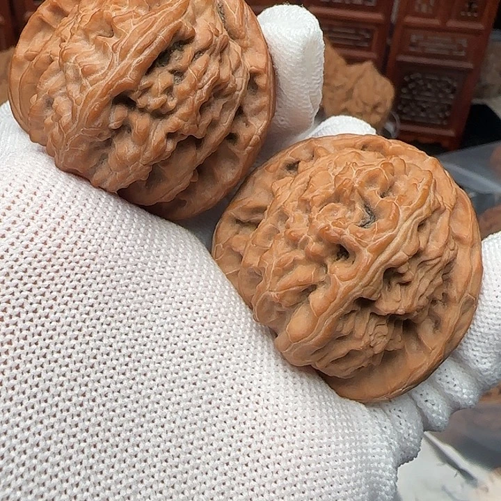 吊坠文玩核桃全品45白狮子