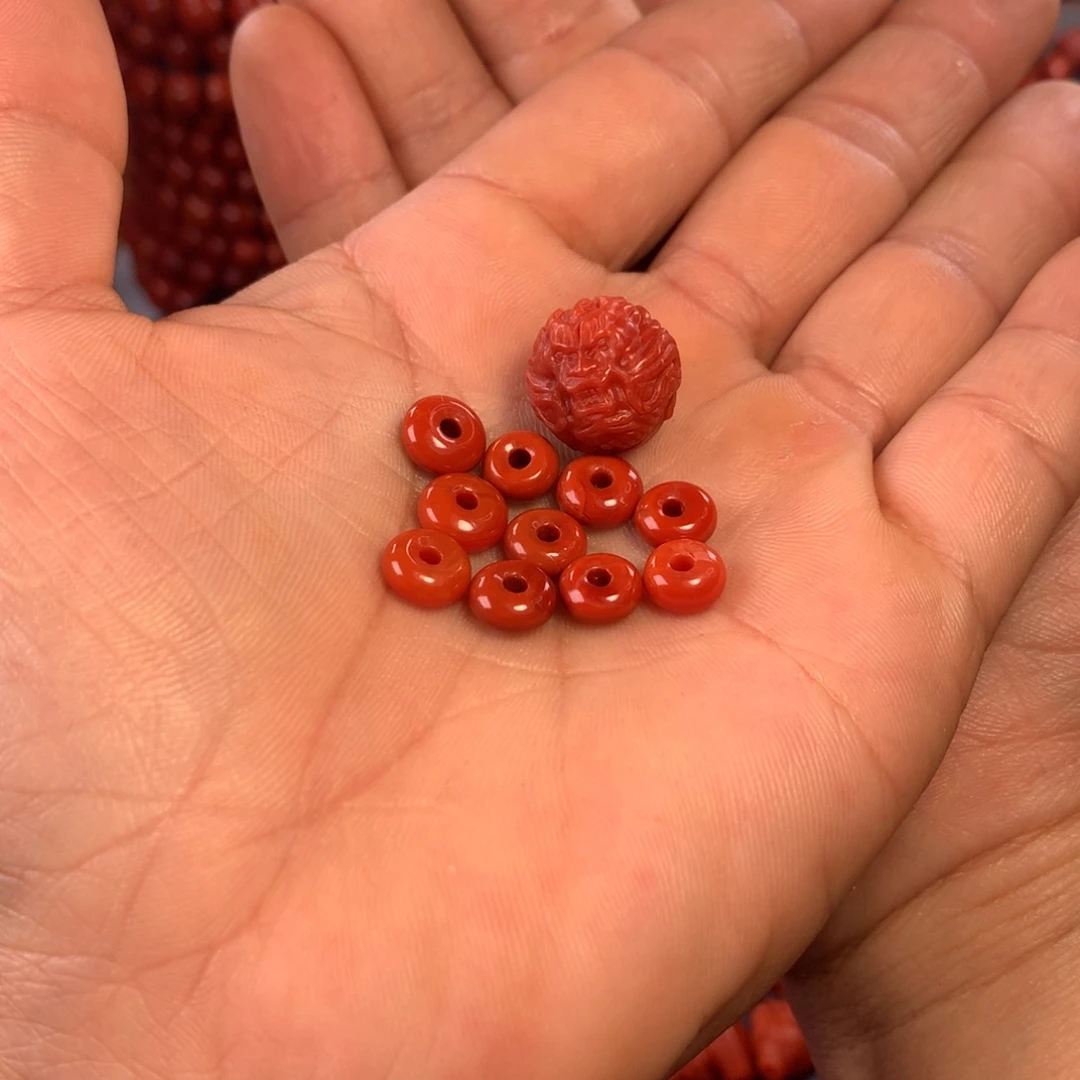 南红玛瑙配饰未镶嵌古*