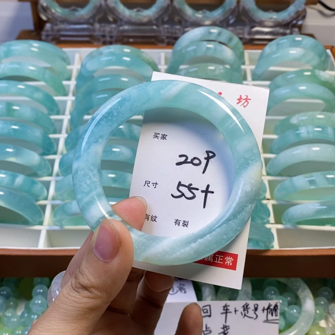 蛇纹石玉未镶嵌手镯小*