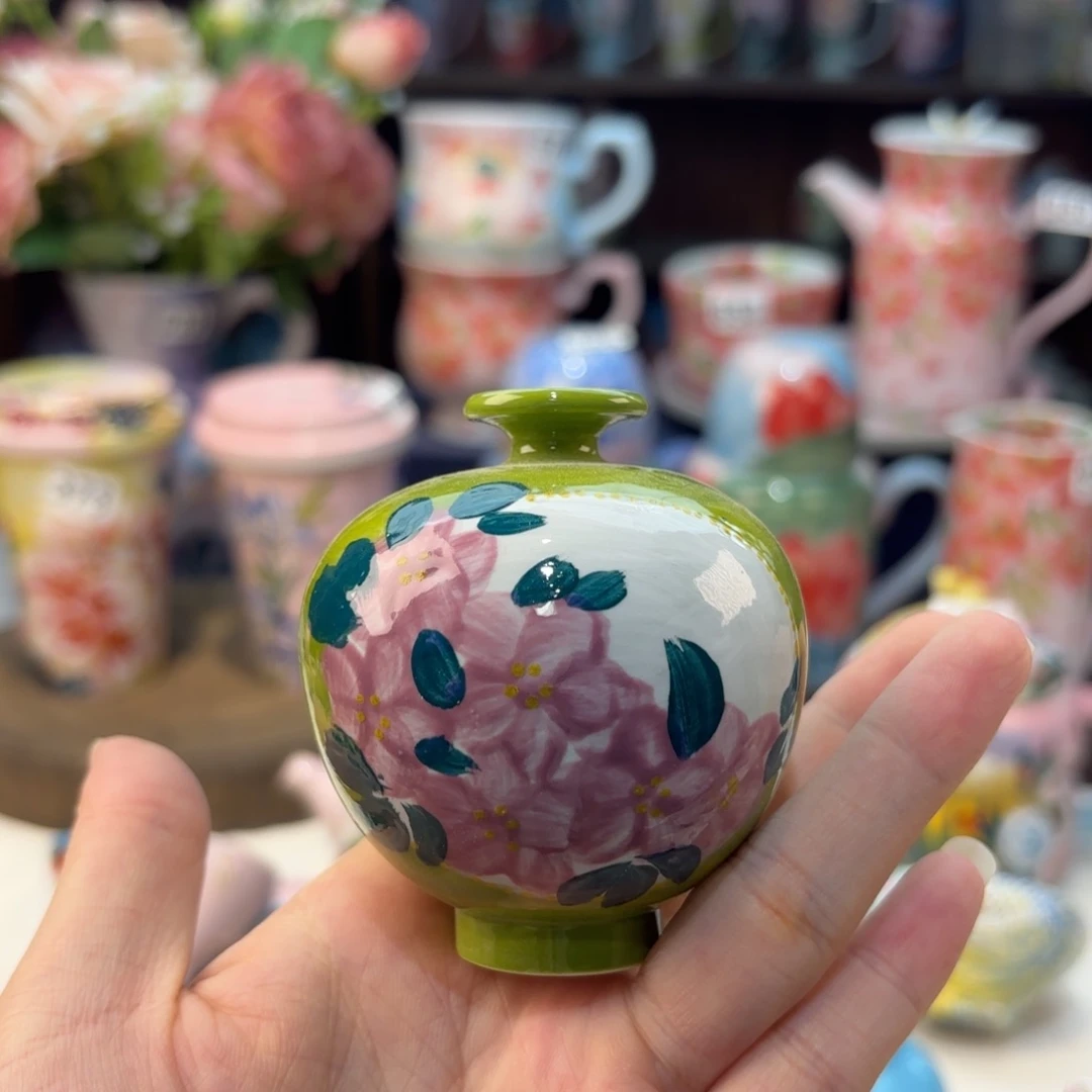 瓷片景德镇手绘高温釉下彩陶瓷茶具